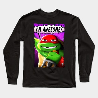 TMNT Mutant Mayhem Turtle I'm Awesome! Long Sleeve T-Shirt